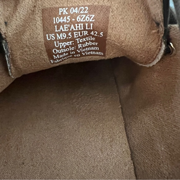 Men’s US Size 9.5 Olukai Brown/Olive Canvas Textile Sneakers *NEW* w/TAG - Picture 5 of 8